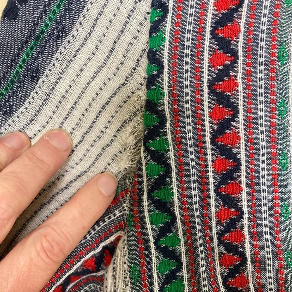 Alice + Olivia Dress Womens 8 FLAWED Nance Smocked Waist Embroidered Boho - Picture 4 of 13